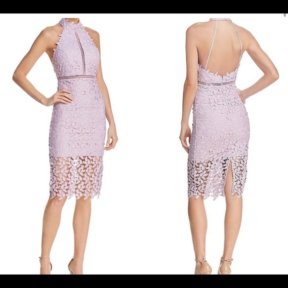 Bardot Dresses & Skirts - Bardot Gemma Lace Halter Dress (Orchid)